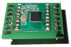 RFM69 Funkmodul auf Adapter gelötet